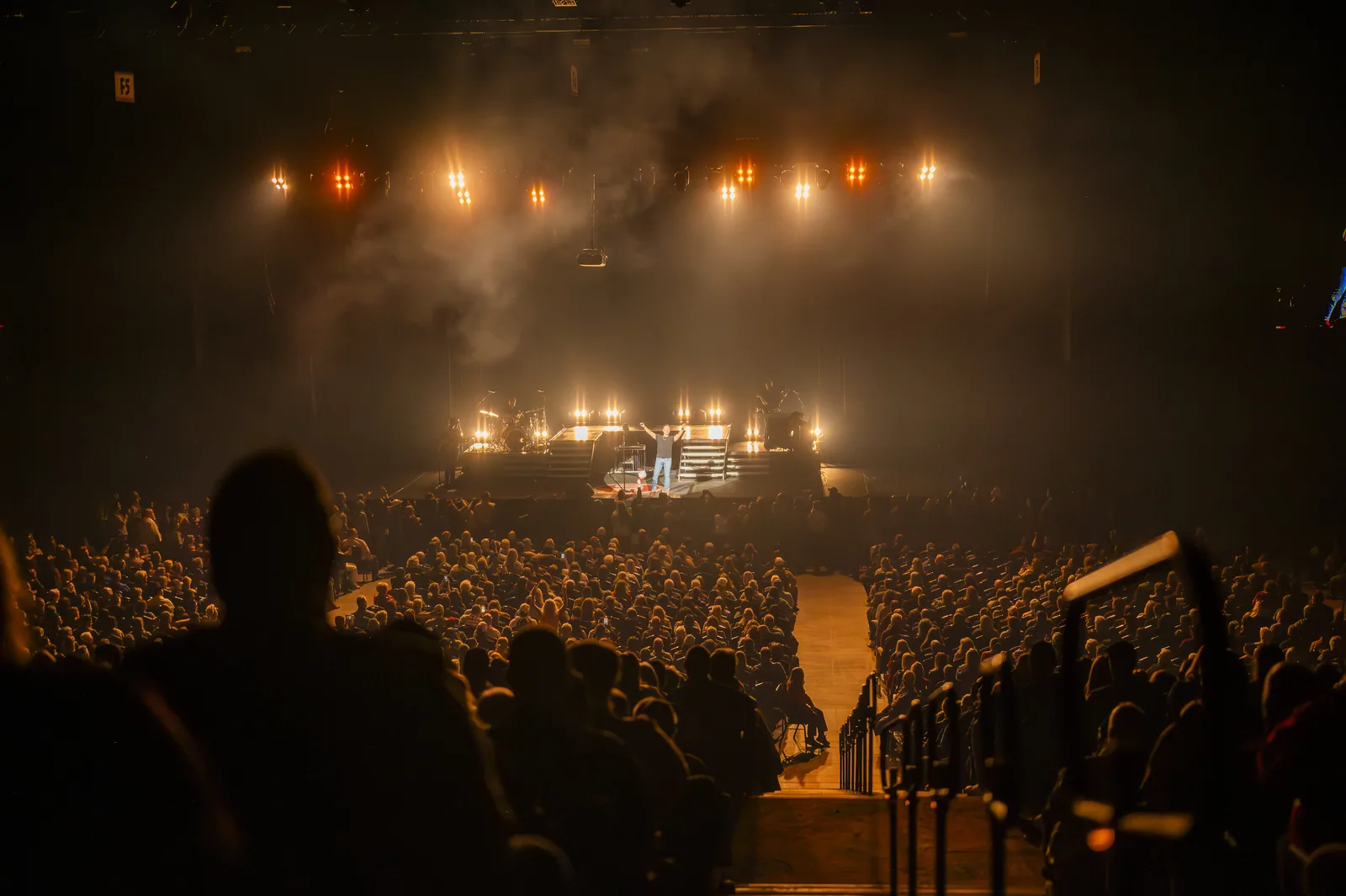 Scotty McCreery performs on stage at Casino Rama Resort for a large audience